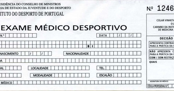 Desporto Ficha De Exame De Avalia o M dico Desportivo Disponibilizada Desporto Ficha De Exame De Avalia o M dico Desportivo Disponibilizada
