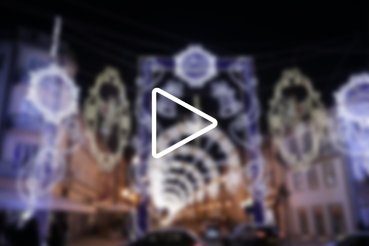 Vídeo: Música de Augusto Canário integra espetáculo multimédia da  iluminação de Natal de Viana | Rádio Geice