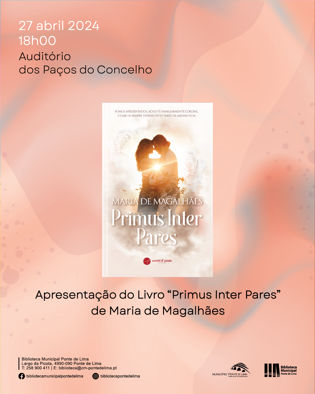Município de Ponte de Lima promove novo livro de Maria Magalhães
