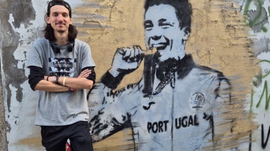 Iúri Leitão já tem mural em rua de Viana