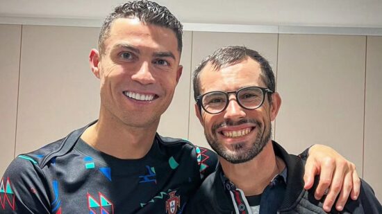 Cristiano Ronaldo posou com Fernando Pimenta e começou a segui-lo nas redes sociais