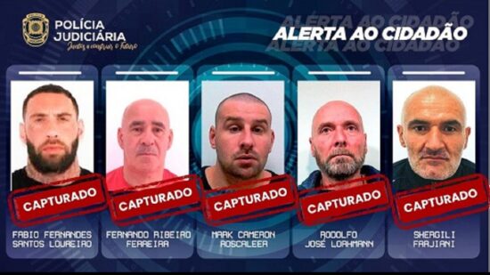 Fugitivos de Vale de Judeus já estão todos detidos