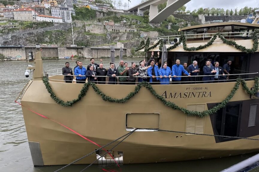 Mário Ferreira inaugura navio construído em Viana: “É isto que fazemos bem”