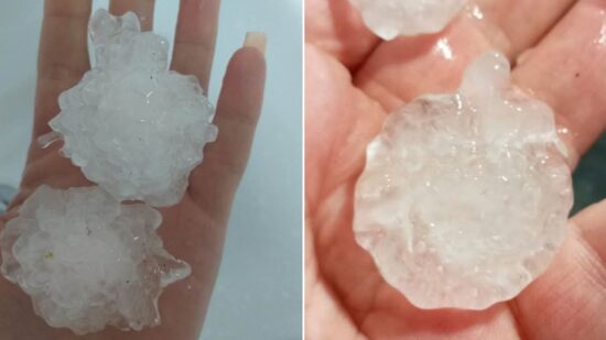 Granizo de grandes dimensões surpreende Alto Minho