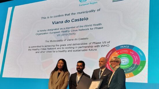 Viana recebe diploma como cidade-membro da Rede Europeia de Cidades Saudáveis