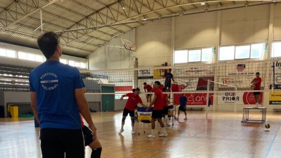 Seleção Nacional de Voleibol em estágio em Viana do Castelo