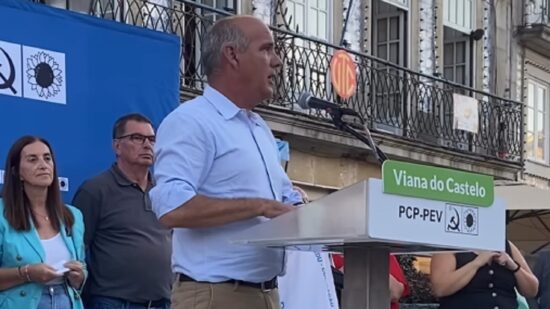 Paulo Raimundo pede mais votos para a CDU em Viana
