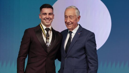 Marcelo condecora Iúri Leitão com Ordem do Mérito Desportivo