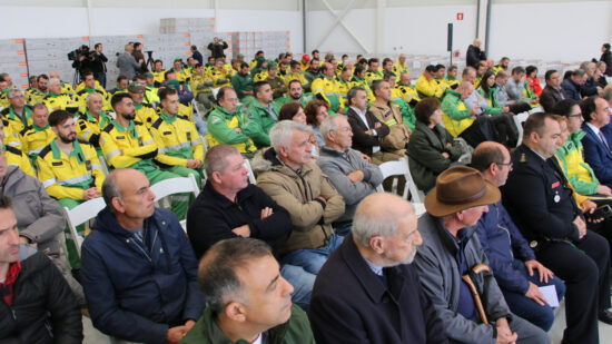 Heliporto de Arcos de Valdevez acolheu cerimónia de entrega de motorroçadoras a equipas de Sapadores Florestais