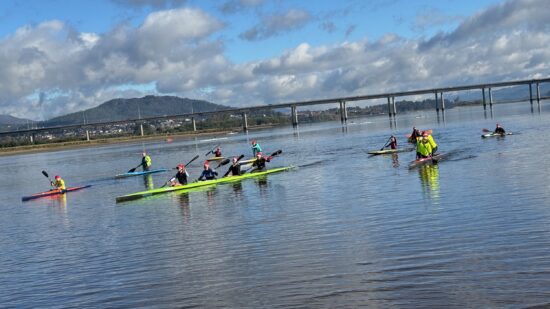 “Treinos do Pai Natal” em canoa regressaram ao rio Lima