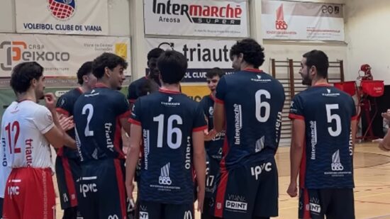 Voleibol Clube de Viana cai na Taça de Portugal frente a equipa da I Divisão