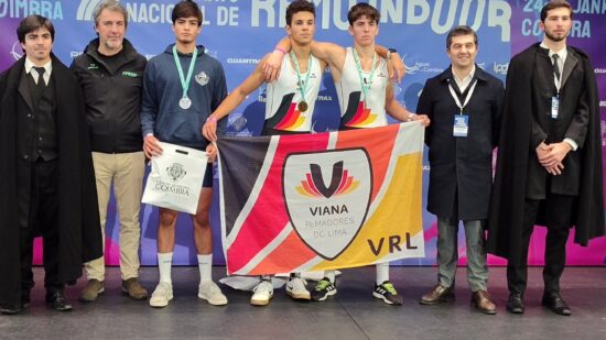 Jovens atleta do VRL em destaque no Nacional de Remo Indoor