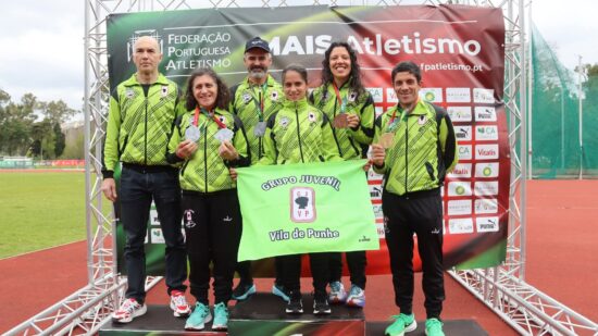 Grupo Juvenil de Vila de Punhe conquista 5 pódios no Nacional Master