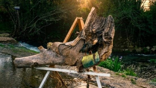 Galeria de arte ao ar livre reabre com visita guiada em Freixieiro de Soutelo