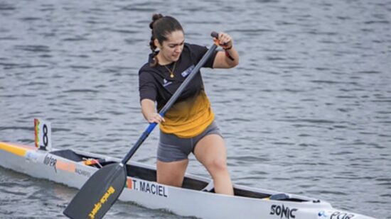 Rita Morgado é campeã nacional de canoagem universitária c2 feminina