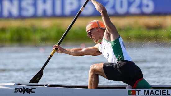 Atleta do Viana Garças Clube em estágio na seleção nacional de canoagem