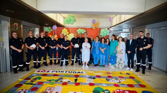 Bombeiros Sapadores de Viana levaram “alegria, cor e conforto” ao Serviço de Pediatria da ULSAM