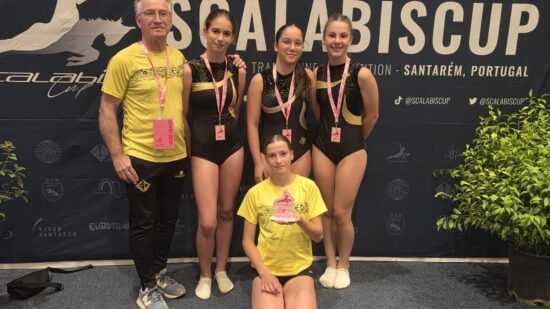 Ginástica da EDV no pódio internacional: Equipa feminina conquista o 3.º lugar na Scalabis Cup 2026